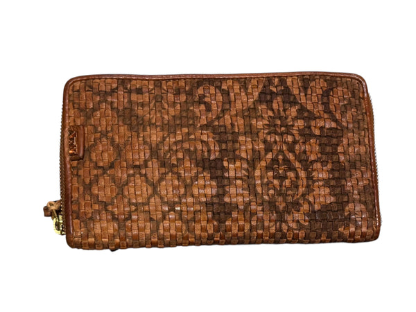 Ava Zip Round Wallet Tan