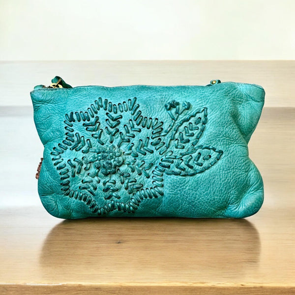 Deanna Pouch Teal - art n vintage store