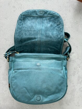 Husk Lt Blue Crossbody Shoulder Bag - art n vintage store