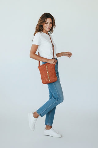Tallin Crossbody Rust - art n vintage store