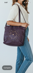 Lacy Amethyst Mandala Tote