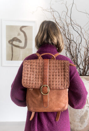 Lucy Laptop Backpack Oak - art n vintage store