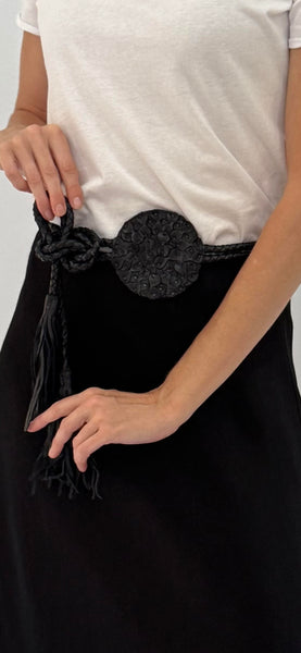 Hydrangea Tie Belt - art n vintage store