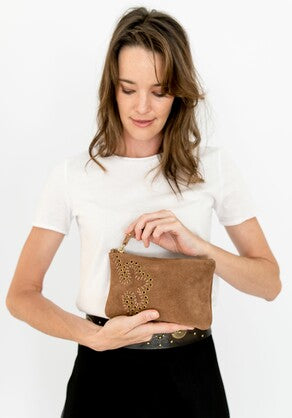 Sunset Crossbody Pouch Latte